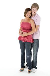 Portrait Of Teenage Couple