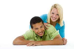 Portrait Of Teenage Couple