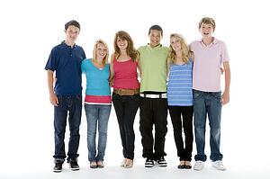 Group Shot Of Teenagers