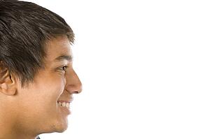 Side View Of Teenage Boy