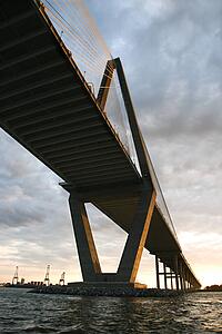 Cooper River Bridge in Charleston, South Carolina.