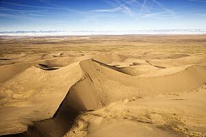 Scenic landscape of Great Sand Dunes National Park in Colorado
