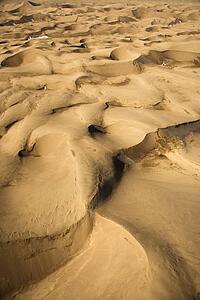 Aerial landscape of sand dunes in Great Sand Dunes National Park, Colorado