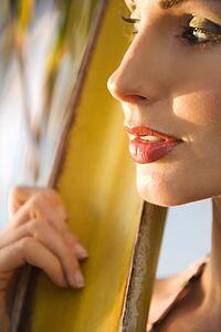 Close up portrait of attractive woman 