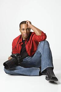 Sitting on floor with camera