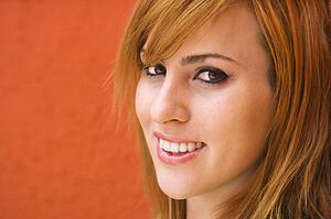 Woman smiling at viewer