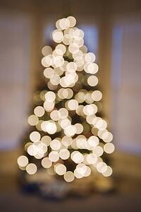 Blurred abstract Christmas tree lights