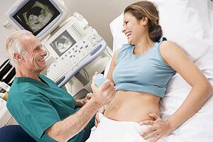 Doctor Giving Patient An Ultra Sound 