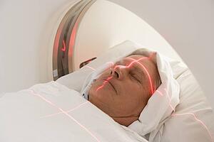 Patient Having A Computerized Axial Tomography (CAT) Scan