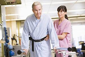 Nurse With Patient In Rehabilitation