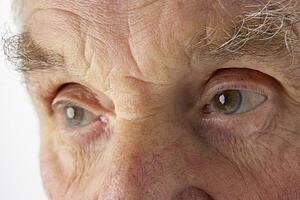 Close-up of senior man