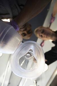 Personal perspective of paramedics administering oxygen