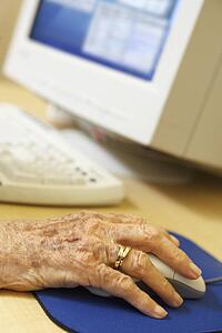 Person using computer