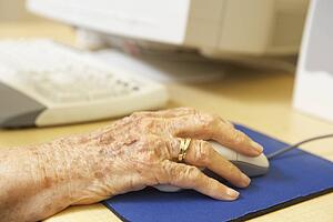 Person using computer