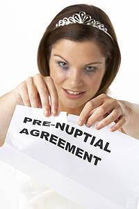Bride Tearing Up Pre-Nuptial Agreement