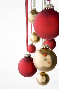 Group Of Red And Gold Christmas Decorations
