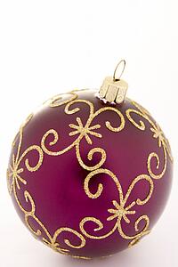 Christmas Tree Decoration Against White Background