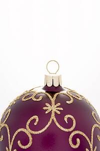 Detail Of Christmas Tree Bauble Against White Background