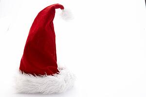 Santa Hat Against White Background