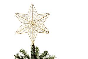 Star on top of a Christmas Tree