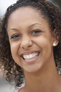 Portrait Of Teenage Girl Smiling