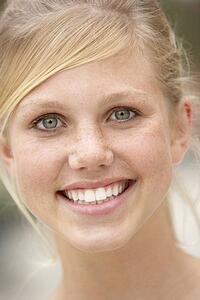 Portrait Of Teenage Girl Smiling