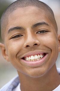 Portrait Of Teenage Boy Smiling