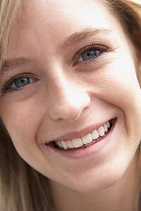 Portrait Of Teenage Girl Smiling