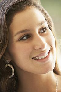 Portrait Of Teenage Girl Smiling