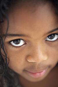 Portrait Of Shy Young Girl 