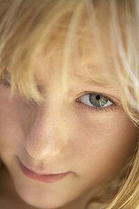 Portrait Of Shy Girl