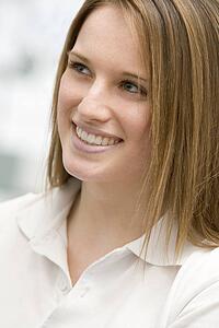 Portrait Of Teenage Girl Smiling