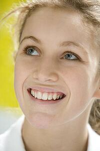 Portrait Of Teenage Girl Smiling