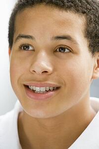 Portrait Of Teenage Boy Smiling