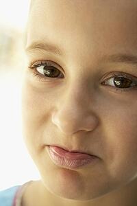 Portrait Of Girl Pouting
