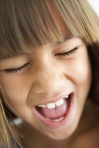 Portrait Of Girl Screaming