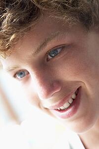 Portrait Of Teenage Boy Smiling