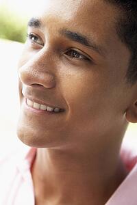 Portrait Of Teenage Boy Smiling