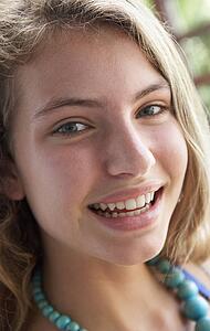 Portrait Of Teenage Girl Smiling
