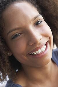Portrait Of Teenage Girl Smiling