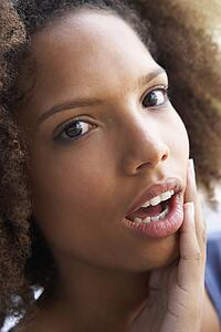 Portrait Of Teenage Girl Looking Shocked