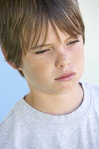 Portrait Of Boy Crying