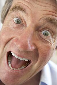 Senior Man Looking Surprised