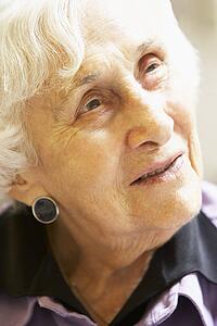 Portrait Of Senior Woman Looking Thoughtful