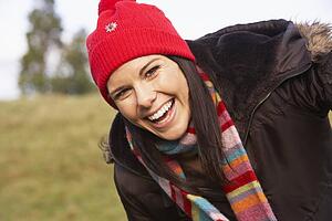 Portrait Of Young Woman Smiling