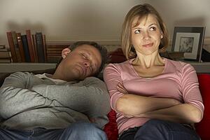 Couple Watching Television