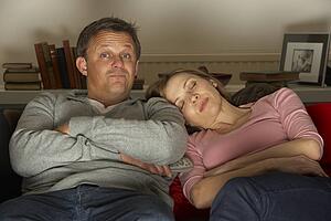 Couple Watching Television