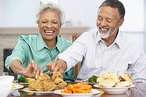 Couple Having Lunch Together At Home