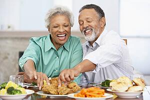 Couple Having Lunch Together At Home