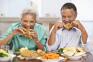 Couple Having Lunch Together At Home